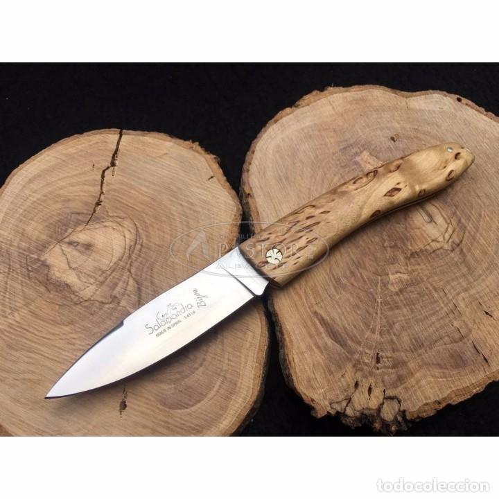 Militaria: Navaja Salamandra Bijou 210121 Madera Abedul