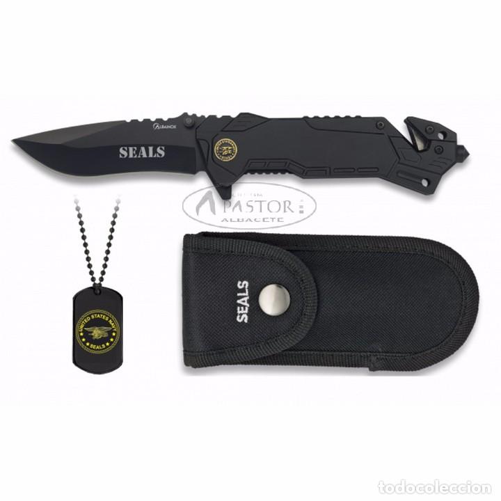 Militaria: Navaja Albainox SEALS. Hoja: 8.1
