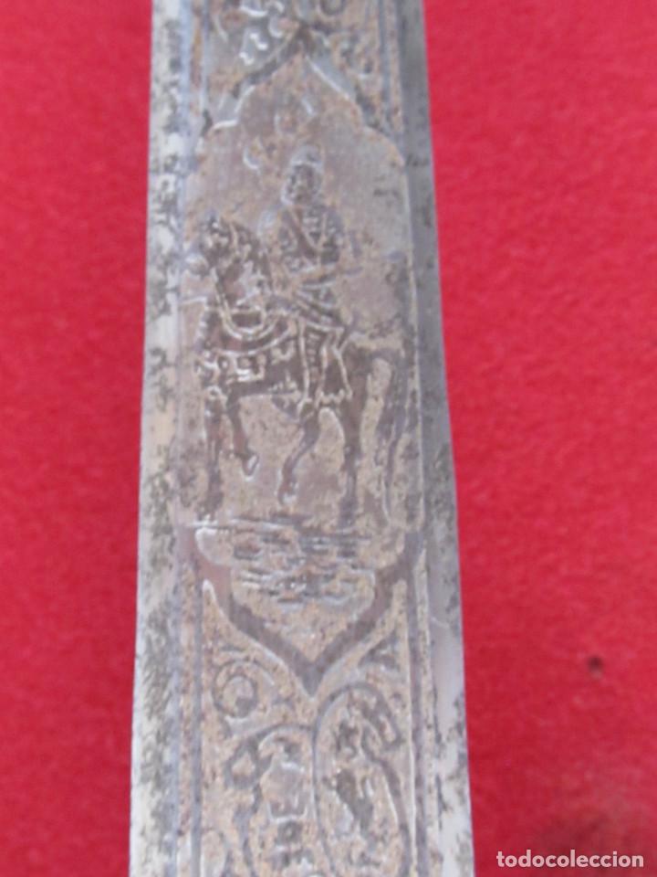 Militaria: ESPADA COLADA DEL CID, R&Eacute;PLICA ANTIGUA E-14 - Foto 4