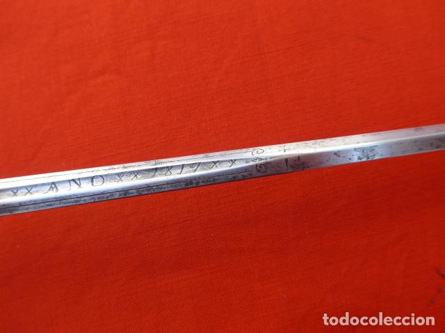 Militaria: * Espectacular antigua espada española de plata, marcada de Toledo de 1817. Con contrastes. ZX - Foto 21 - 101769271