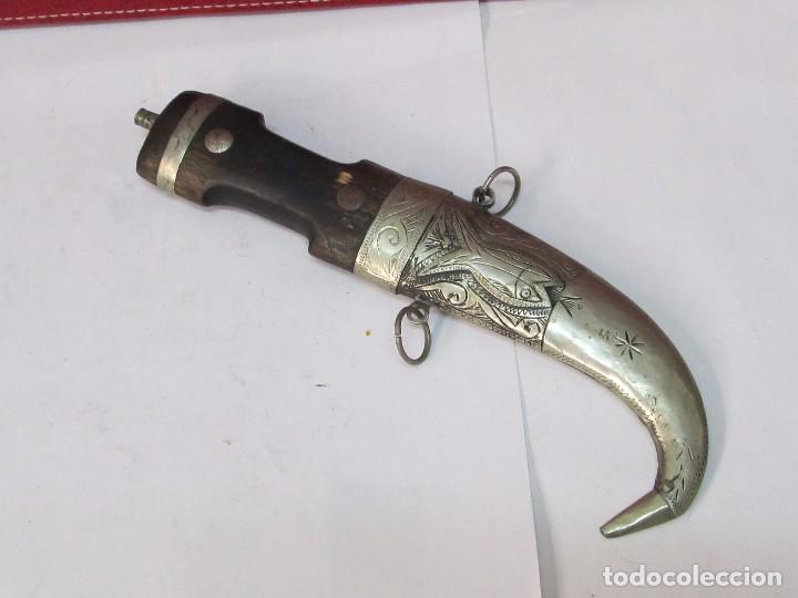 Militaria: DAGA DE ALPACA PLATEADA - Foto 1