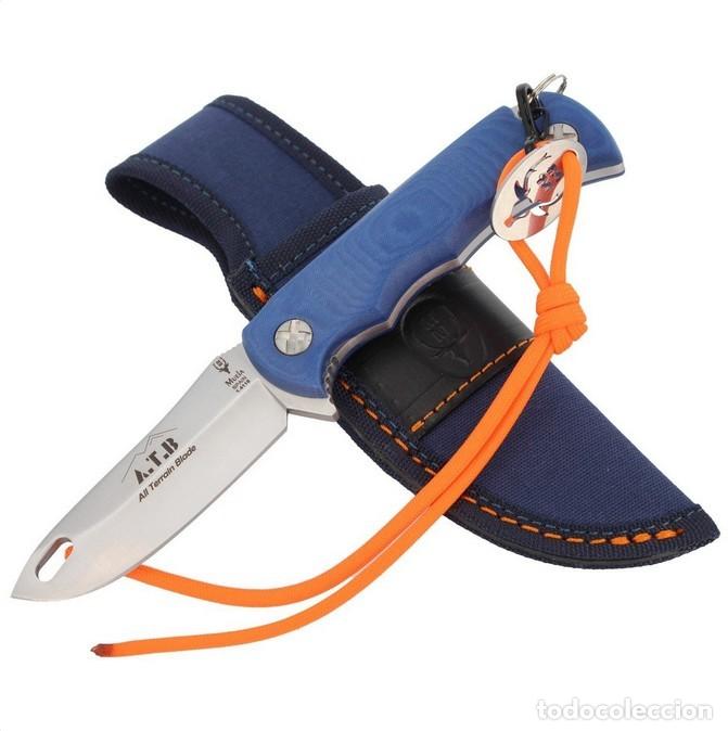 Militaria: Cuchillo Muela ATB9BL - All Terrain Blade Micarta Azul