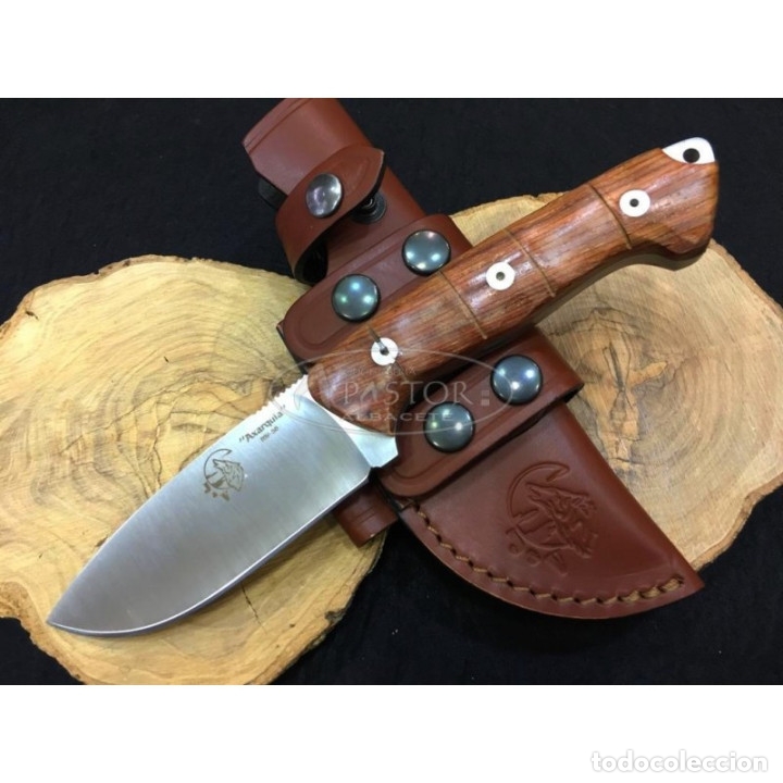 Militaria: Cuchillo J&V CDA Axarquia madera cocobol / Knife , Messer , Couteau , Coltello
