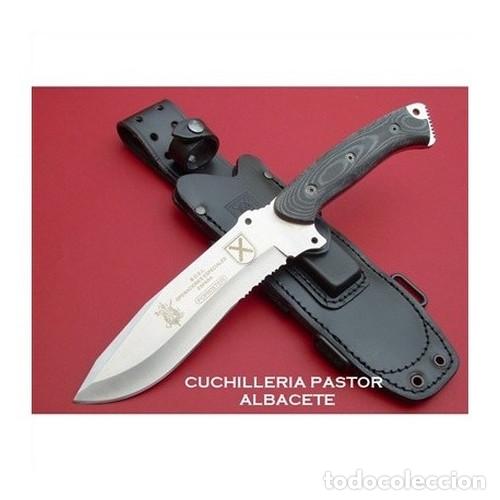 Militaria: Cuchillo J&V CDA BOEL micarta negra