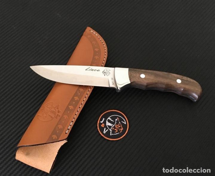 Militaria: Cuchillo J&V CDA Madera Nogal