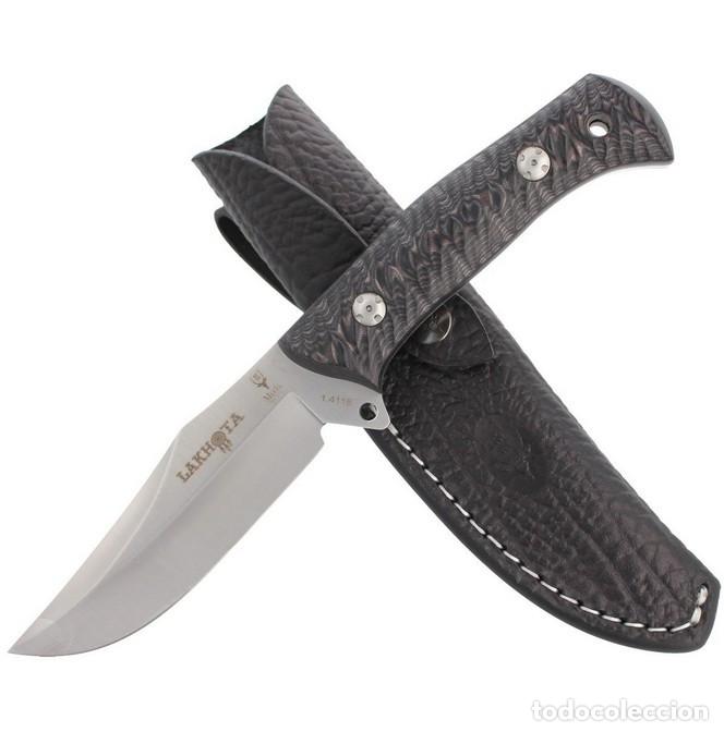 Military Antiques: Cuchillo Muela LAKHOTA-12M Micarta Negra