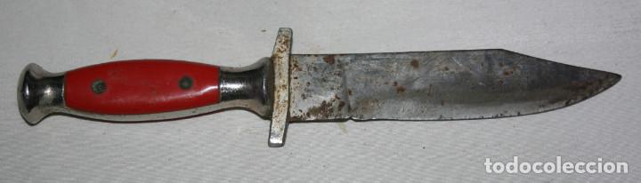 Militaria: ANTIGUO MACHETE EN SU FUNDA - Foto 2