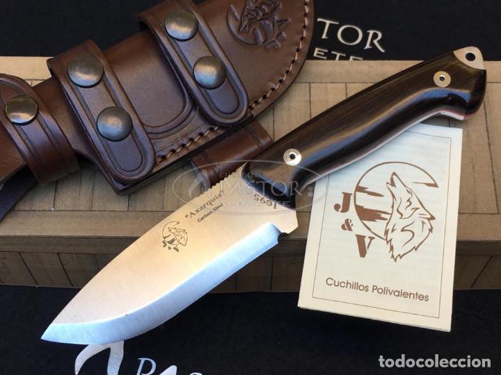Militaria: Cuchillo Axarquia JV CDA Acero Carbono Granadillo