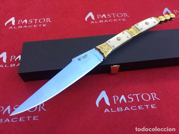 Military Antiques: Navaja Cl&aacute;sica S.XlX Hueso Hoja de 15,5 cm
