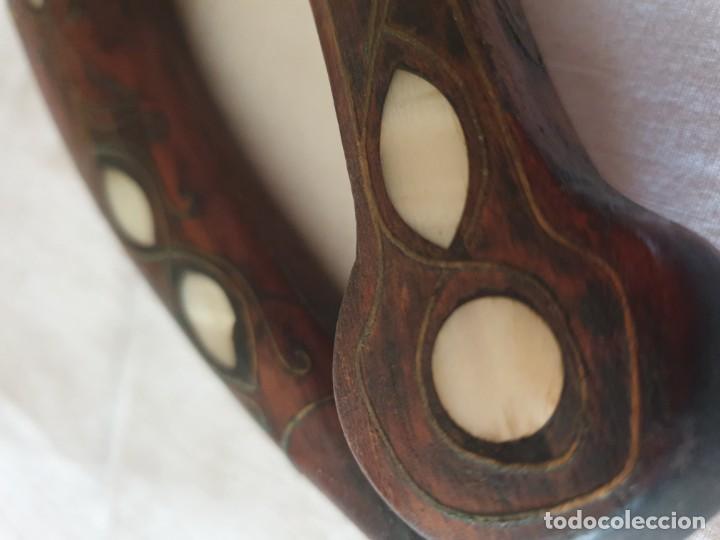 Militaria: Cuhillo con fundda madera con nacar - Foto 2