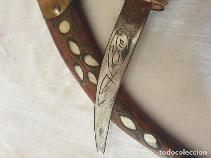 Militaria: Cuhillo con fundda madera con nacar - Foto 5