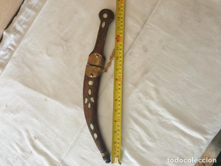 Militaria: Cuhillo con fundda madera con nacar - Foto 7