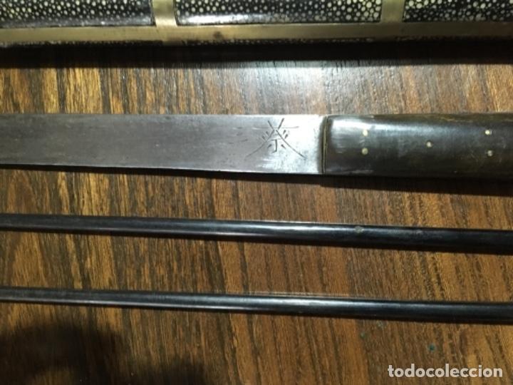 Militaria: Estuche de cocina Chino de cuchillo y palillos - Foto 4 - 161026458