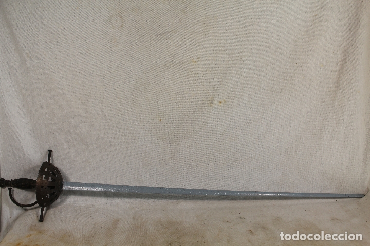 Militaria: florete antiguo en calamina - Foto 5