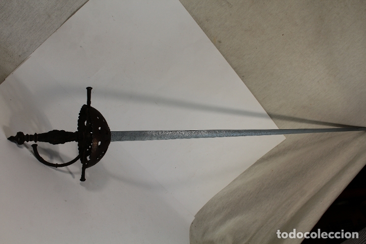 Militaria: florete antiguo en calamina - Foto 7