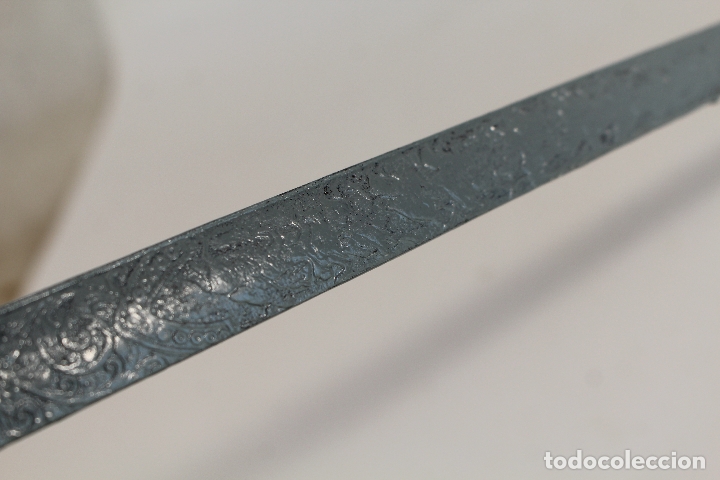 Militaria: florete antiguo en calamina - Foto 9