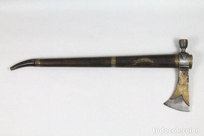 antiguo tomahawk pipa de los nativos americanos - Comprar Armas Blancas