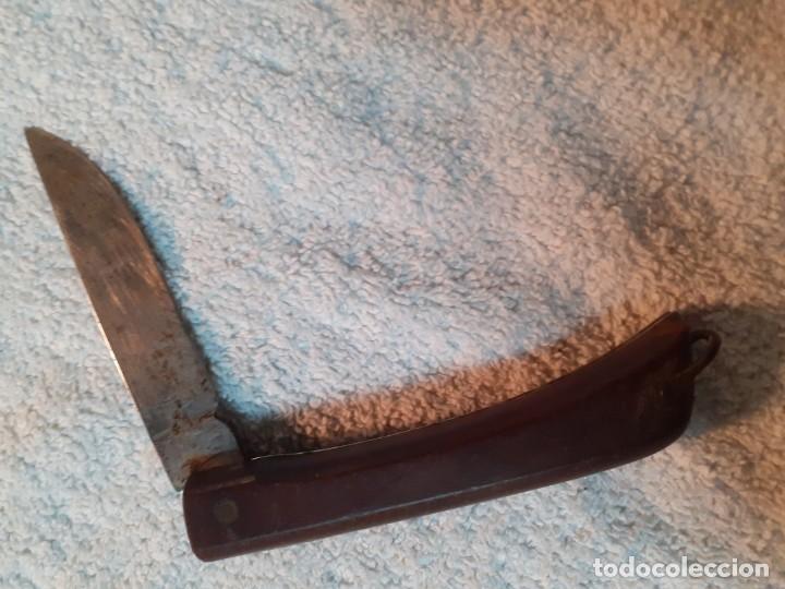 Militaria: Navaja mango madera - Foto 3