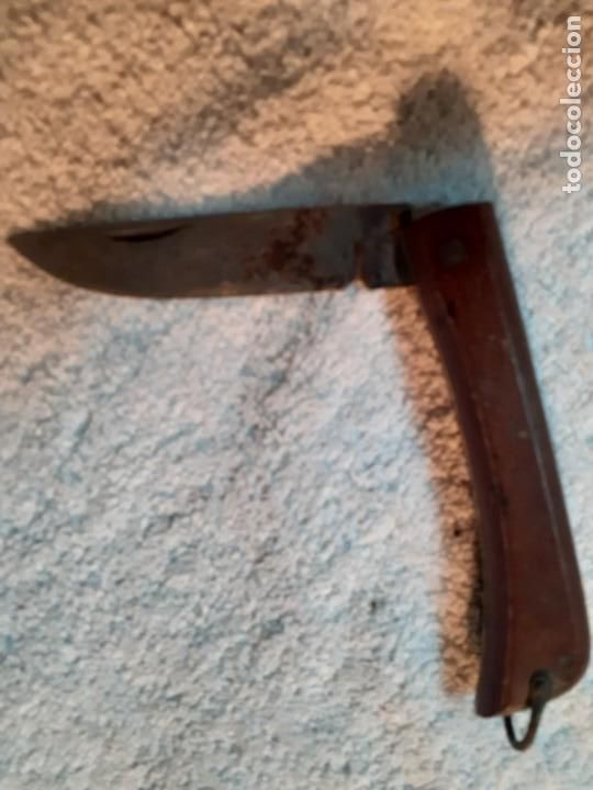 Militaria: Navaja mango madera - Foto 1
