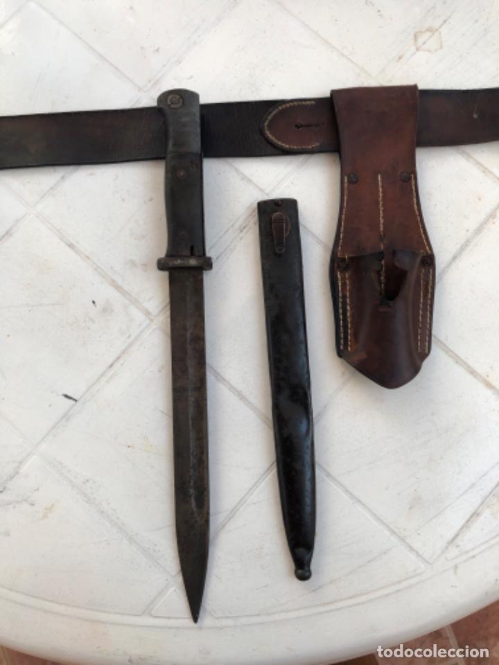 BAYONETA KAR98 Y CINTURÓN COMPLETO (Militar - Armas Blancas Originales Fabricadas entre 1851 y 1945)