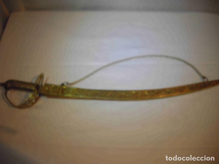 Militaria: SABLE METAL DORADO - Foto 2