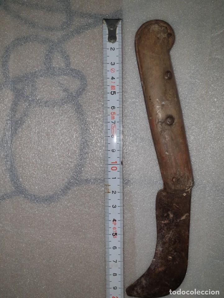 Militaria: NAVAJA MANGO MADERA - Foto 3