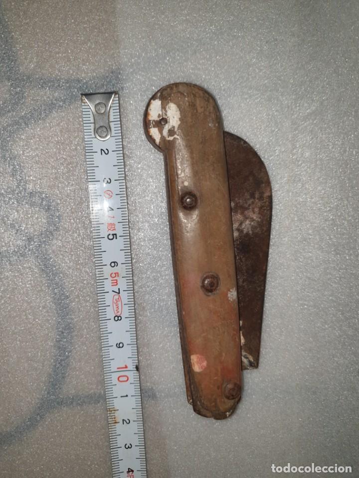 Militaria: NAVAJA MANGO MADERA - Foto 4