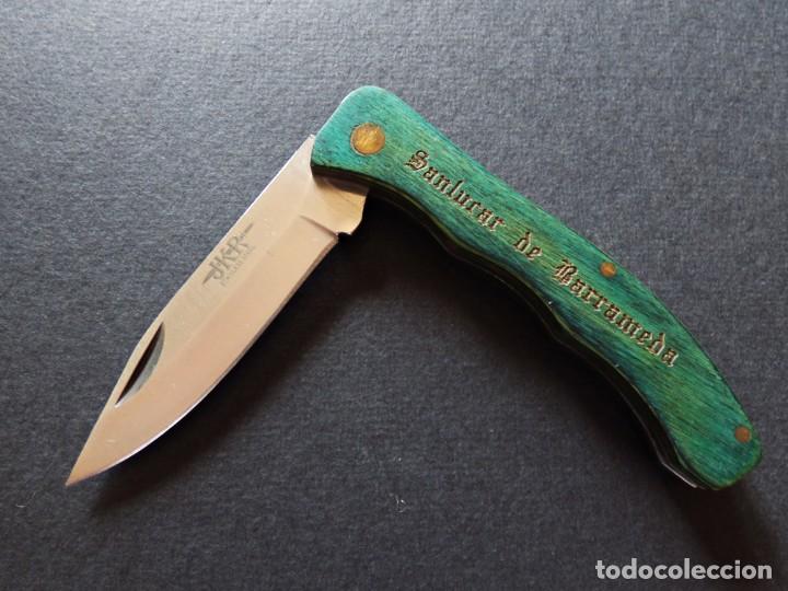 Militaria: NAVAJA FABRICADA POR J K R. SANLUCAR DE BARRAMEDA