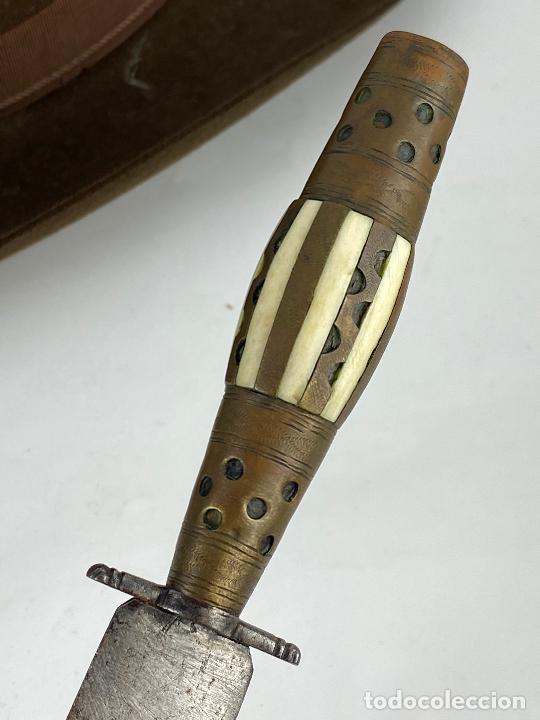 Militaria: Antiguo cuchillo de albacete siglo XIX - 25 cm - Foto 8 - 288911163