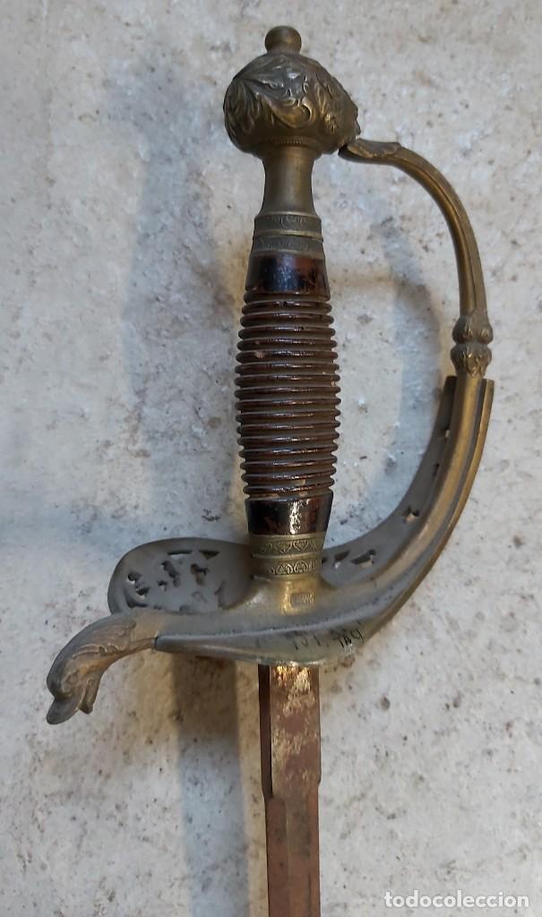 Militaria: Espada de ce&ntilde;ir cortada - Foto 4
