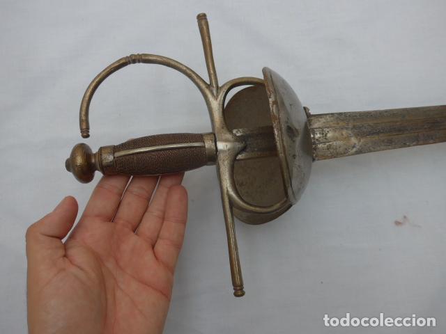 Militaria: * Antigua espada boca de caballo de siglo XVIII de caballeria, original. ZX - Foto 5 - 293281443