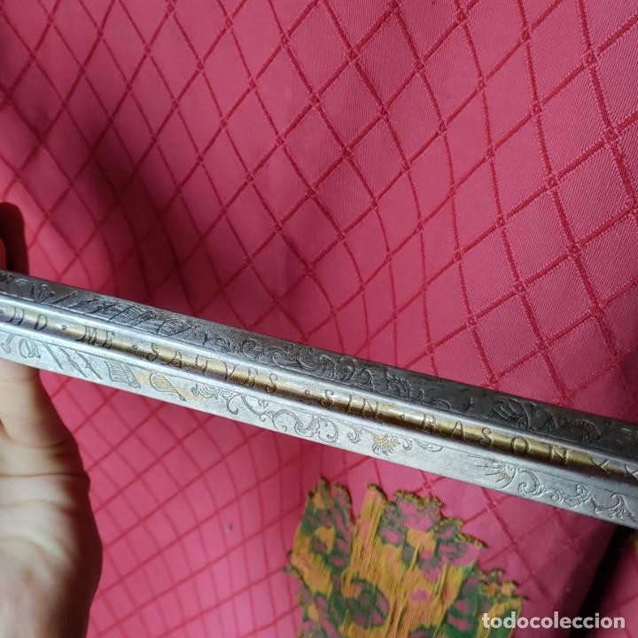 Militaria: Antigua espada de taza. Alrededor de 400 años de antigüedad. - Foto 6 - 328192218