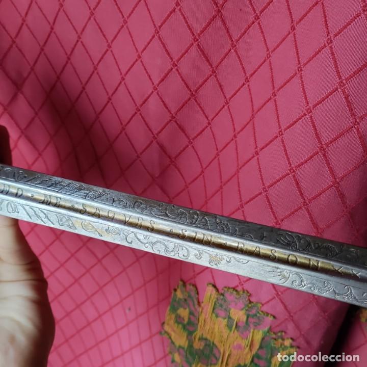 Militaria: Antigua espada de taza. Alrededor de 400 años de antigüedad. - Foto 7 - 328192218