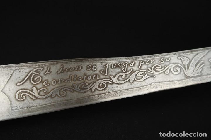 Militaria: Antiguo Machete Mexicano - Foto 22