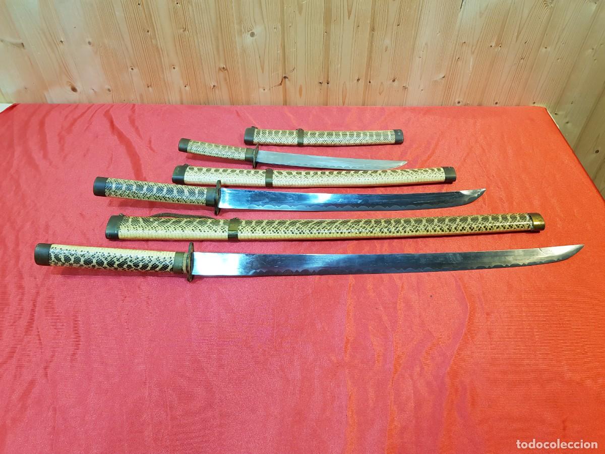 Militaria: -LOTE KATANAS CON FUNDAS - Foto 6