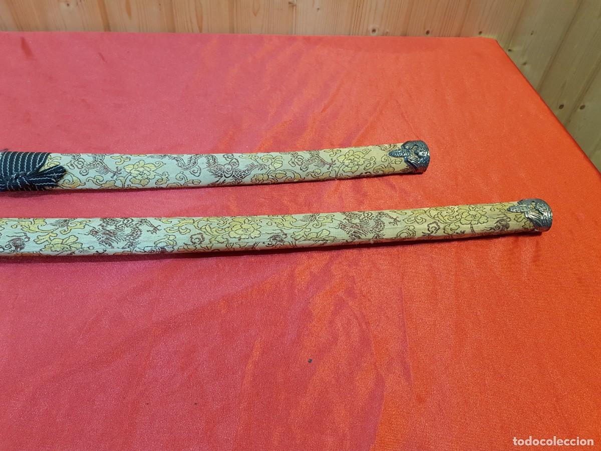 Militaria: PAREJA DE KATANAS CON FUNDA - Foto 3