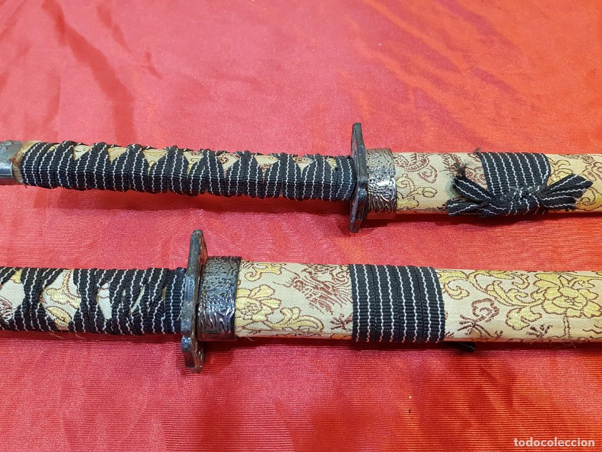 Militaria: PAREJA DE KATANAS CON FUNDA - Foto 4