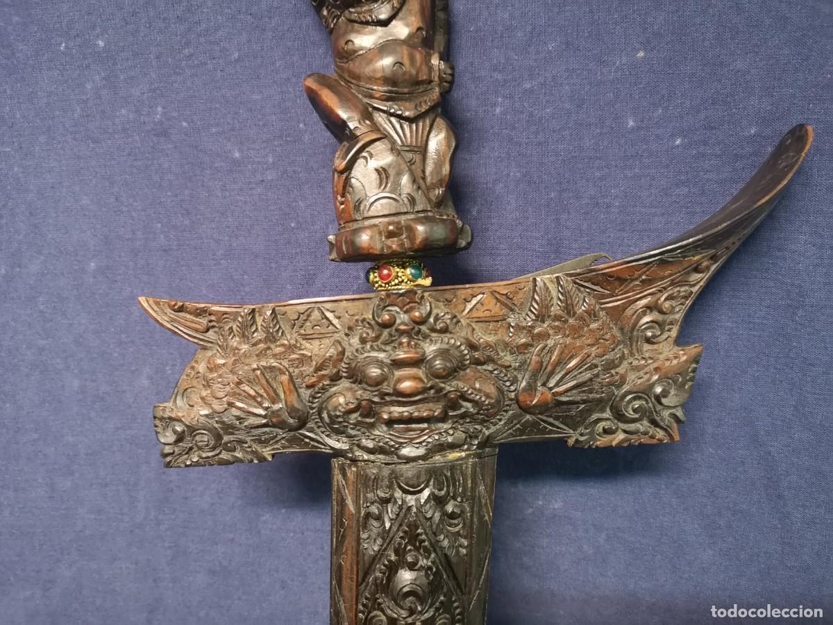 Militaria: KRIS INDONESIA EN MADERA - Foto 3