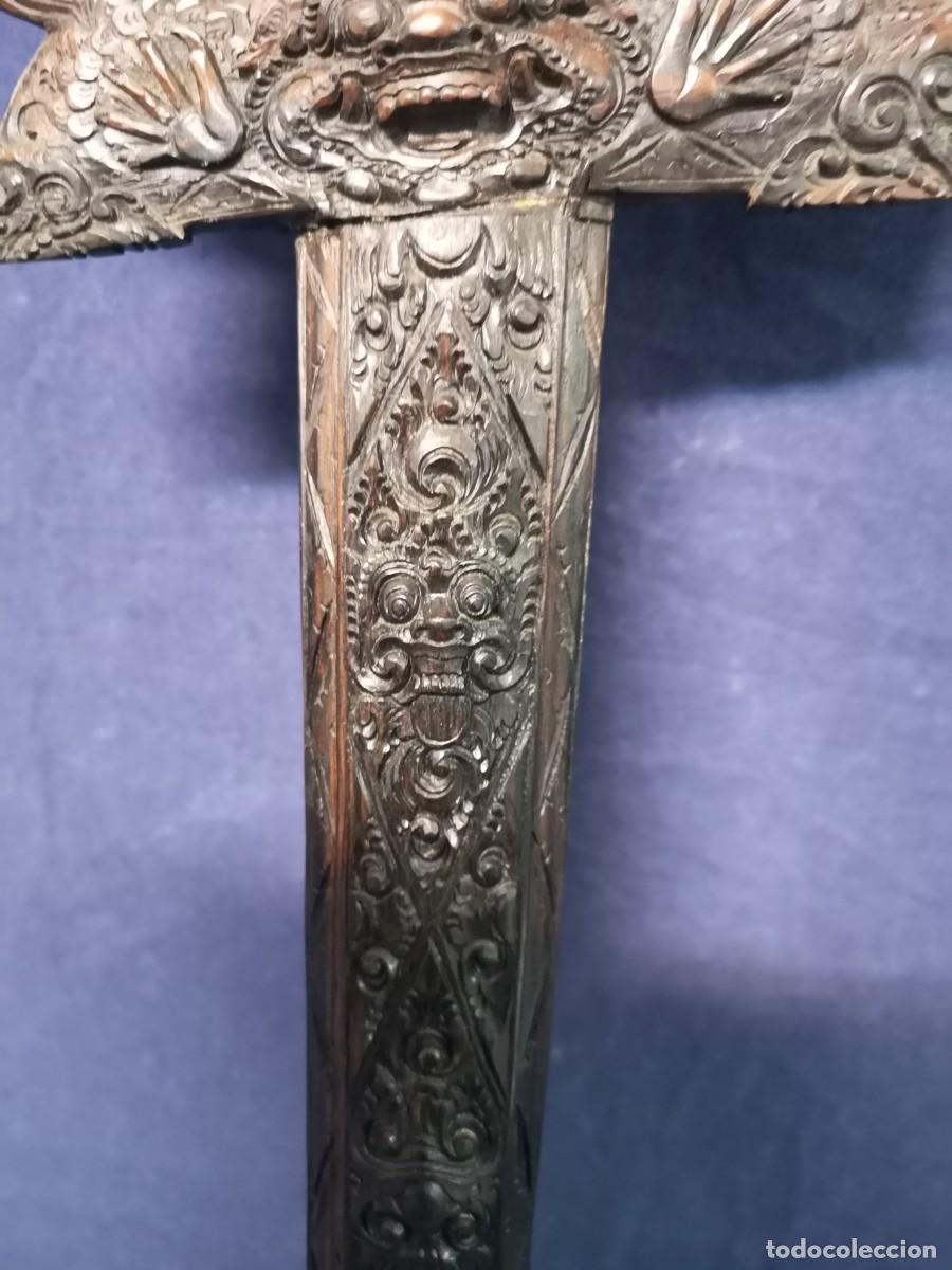 Militaria: KRIS INDONESIA EN MADERA - Foto 4