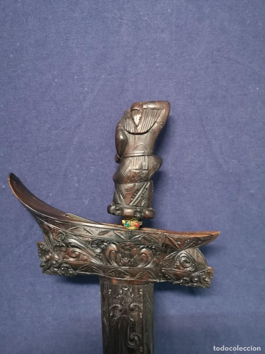 Militaria: KRIS INDONESIA EN MADERA - Foto 7