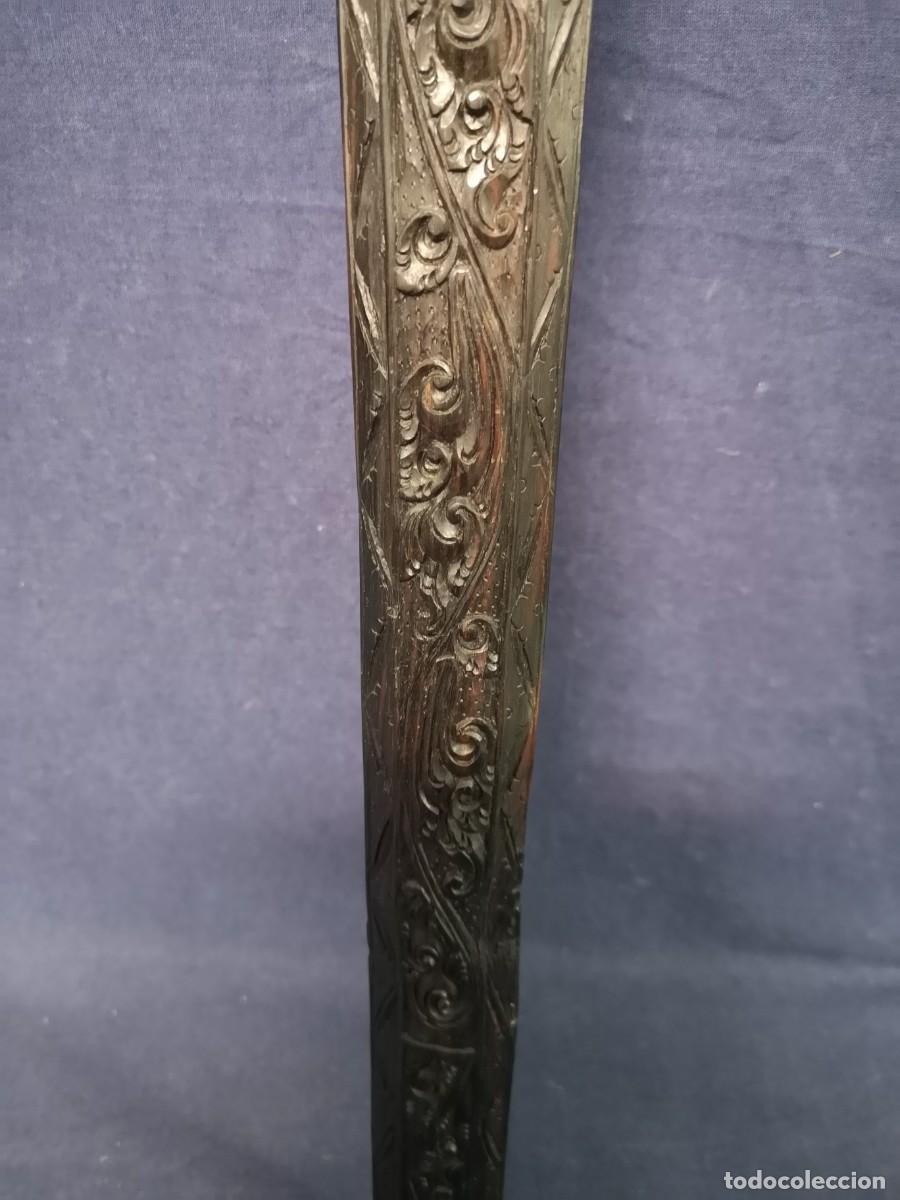 Militaria: KRIS INDONESIA EN MADERA - Foto 9
