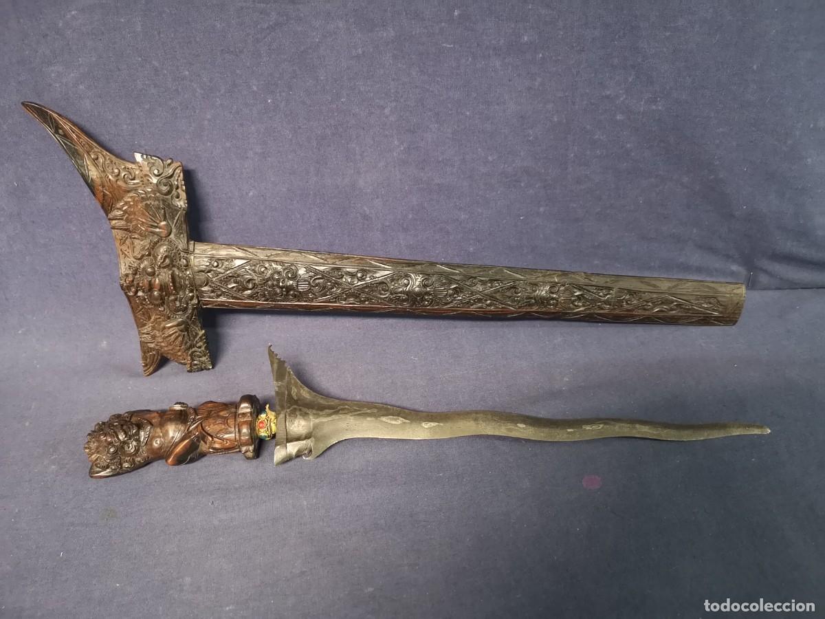 Militaria: KRIS INDONESIA EN MADERA - Foto 11