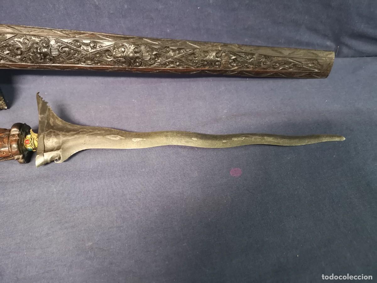 Militaria: KRIS INDONESIA EN MADERA - Foto 12