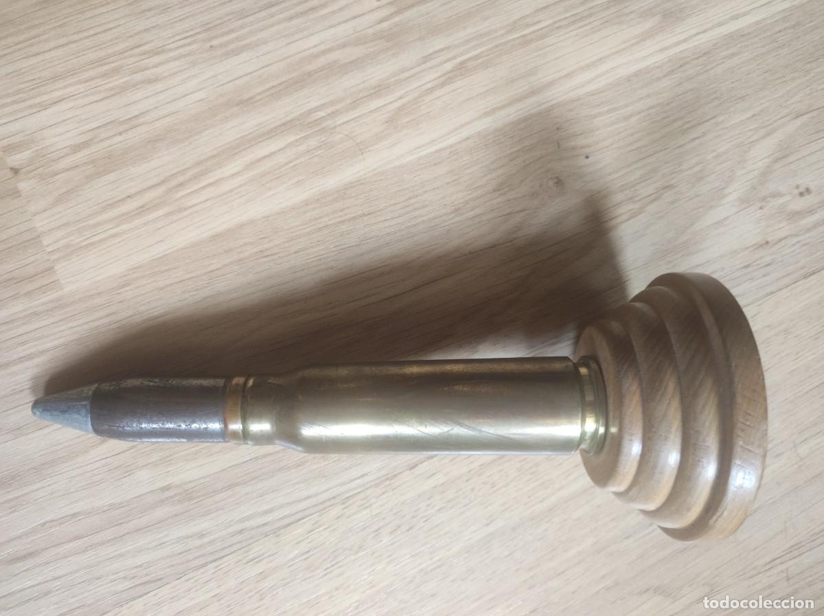 Militaria: PROYECTIL CON PEANA, 20 CM - Foto 1