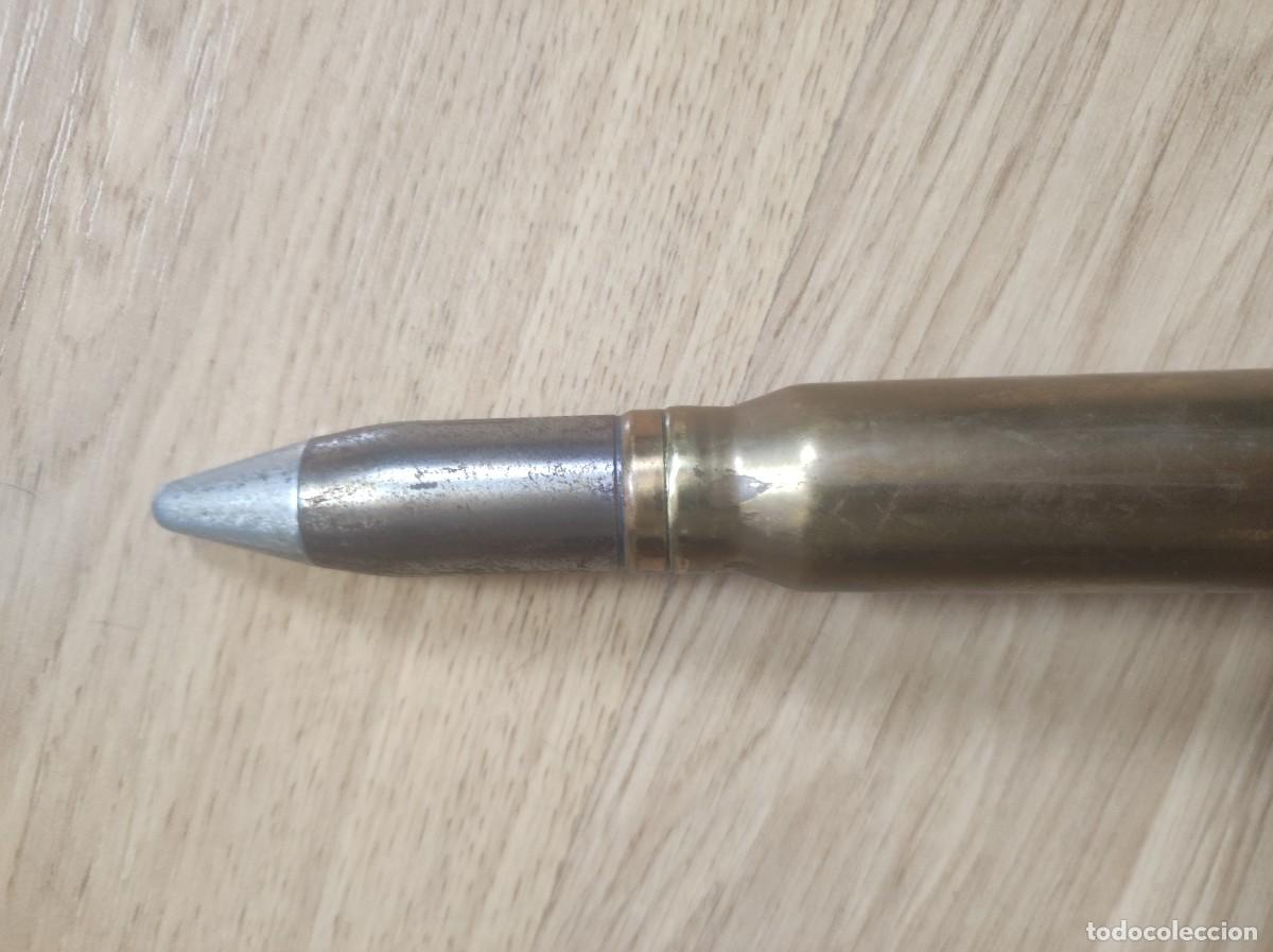 Militaria: PROYECTIL CON PEANA, 20 CM - Foto 2