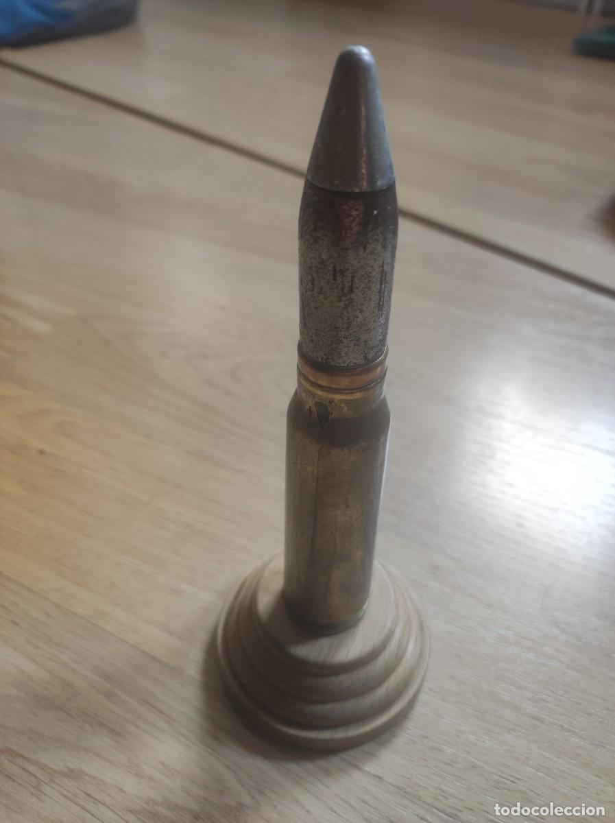 Militaria: PROYECTIL CON PEANA, 20 CM - Foto 5