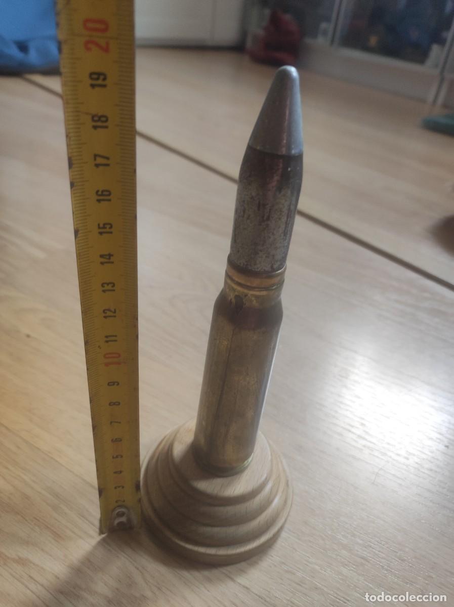 Militaria: PROYECTIL CON PEANA, 20 CM - Foto 6
