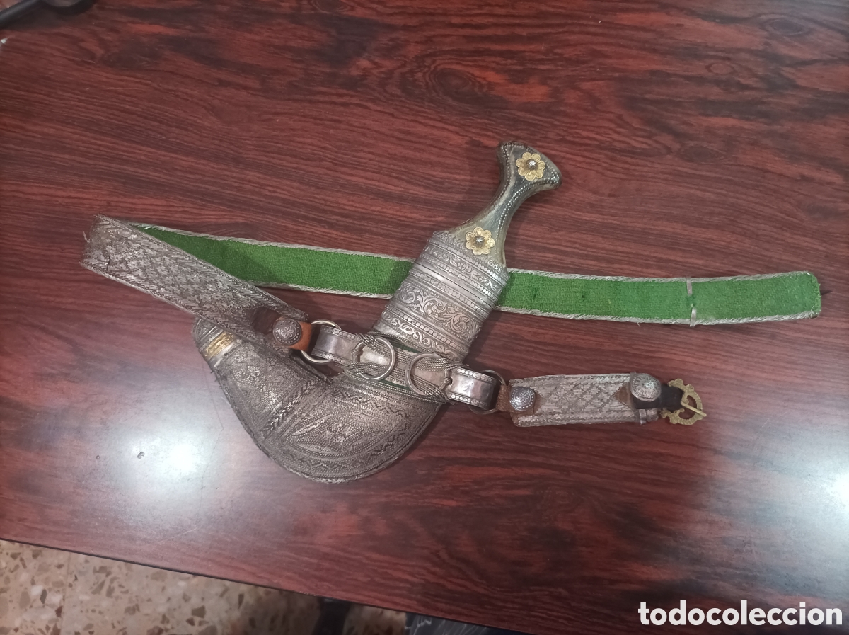 Militaria: &Uacute;nico!!!Cintur&oacute;n y cuchillo Khanjar Om&aacute;n
