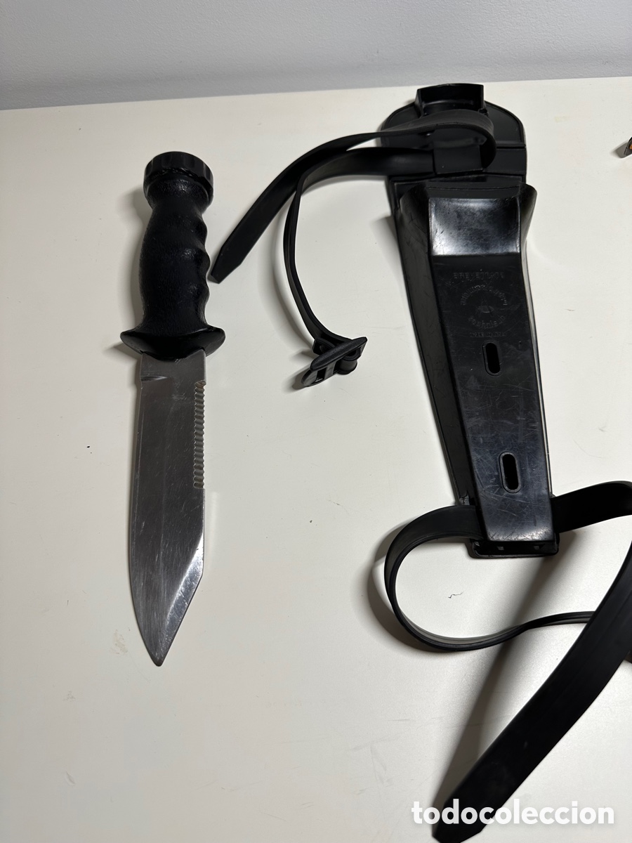 Militaria: Cuchillo de buceo Spirotechnique. - Foto 1