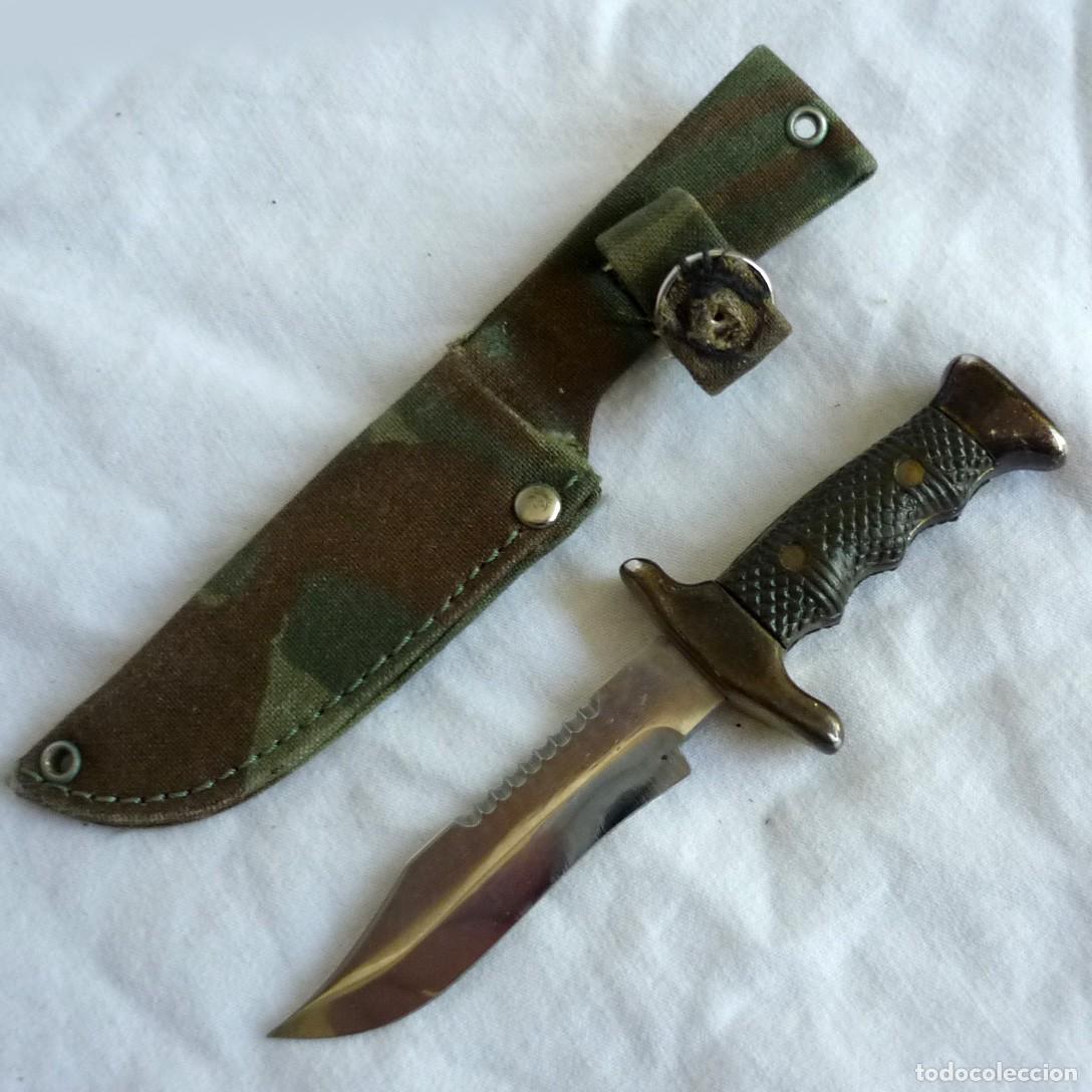 Militaria: Machete en miniatura con funda - Foto 1